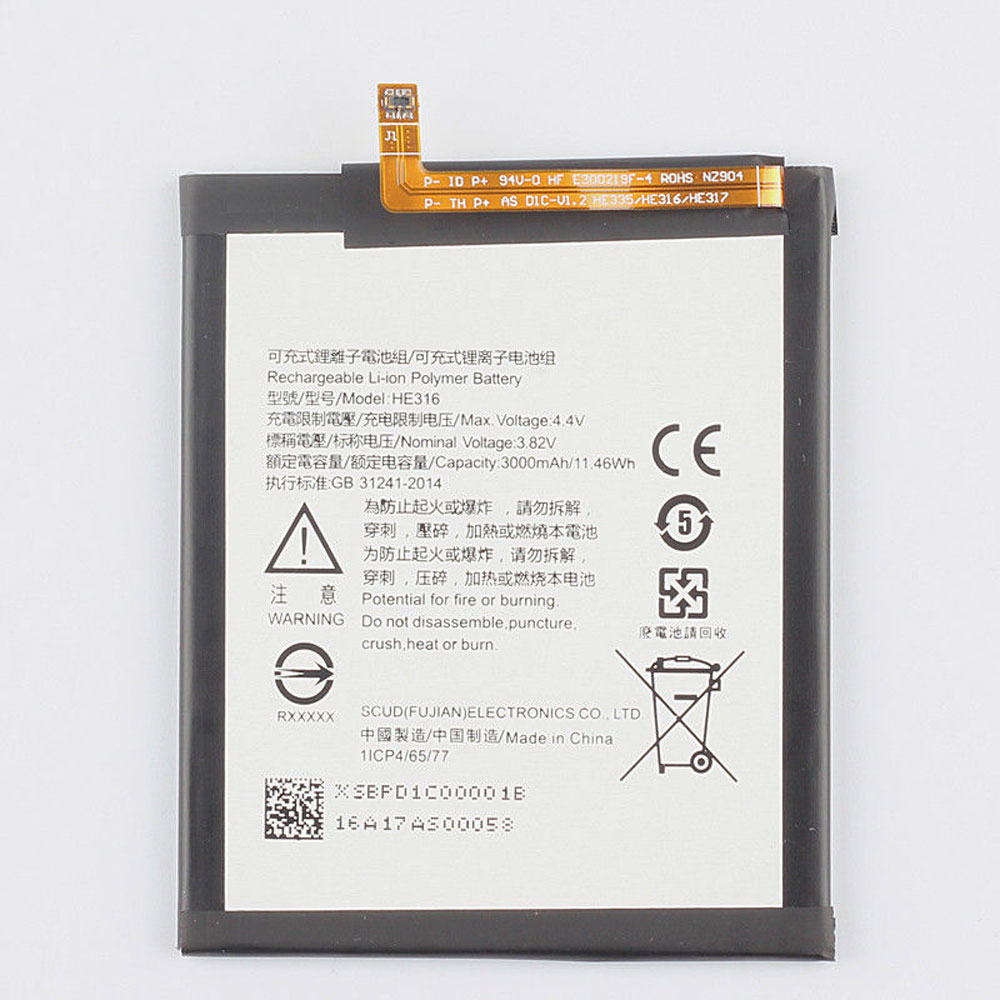 Batería para Lumia-2520-Wifi/nokia-HE316